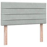 Box Spring krevet s madracem svijetlo sivi 80x220 cm samt | shoptok.hr