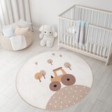 Mila Home Bež pralna otroška preproga ø100 cm Tractor World – | Shoptok.si
