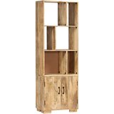 Police Knjižna polica 60x35x180 cm trden mangov les | Shoptok.si