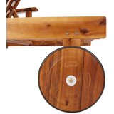  2-dijelni set ležaljki za sunčanje sa stolićem bagremovo drvo | shoptok.hr