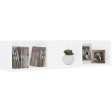  Polica za CD-ove bijela 75 x 18 x 18 cm konstruirano drvo | shoptok.hr