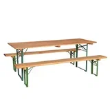 baštenski pivski set sto i 2 klupe 200 x 70