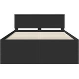  Okvir za krevet Crna 150 x 200 cm Konstruirano drvo - Crna 150 x 200 cm | shoptok.hr