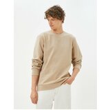 Koton Basic Sweater Crew Neck Textured Long Sleeves Cene
