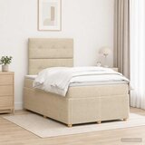  Boxspring krevet s madracem Krem 120 x 200 cm Tkanina | shoptok.hr