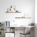  Polica na zidu 2 kom. Smeđa 100 x 9 x 3 cm Konstruirano drvo | shoptok.hr