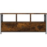 TV ormarić boja dimljenog hrasta 102x33x45 cm od drva i željeza | shoptok.hr