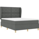  Krevet s kutijom i madracem Tamnosiva 160x200 cm Tkanina | shoptok.hr