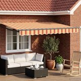 Ručna zlačivna tenda s LED diodama Šareni 3 x 2 m | Shoptok.si