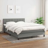  s oprugama i madracem tamnosivi 140x190 cm od tkanine | shoptok.hr