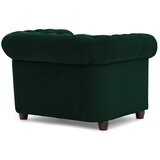 Ropez Zelen žameten Chesterfield fotelj York Blik – | Shoptok.si