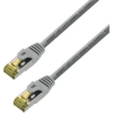 KABEL RDEČ LATIGUILLO RJ45 LSZH CAT.7 600 MHZ S FTP PIMF AWG26 SIVA 15M, (21091059)