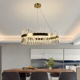  LED prigušiva luster na sajli LED/175W/230V 3000-6500K zlatni + daljinski upravljač | Eponuda.com
