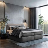 Chameo POSTELJA Z VZMETNICO 180 cm x 200 cm , tekstil temno siva Cene