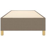  Okvir za krevet s oprugom smeđesivi 100 x 200 cm od tkanine | Eponuda.com