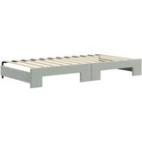 vidaXL Izvlečna dnevna postelja s predali svetlo siva 100x200 cm žamet | Shoptok.si