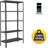 SmartStorage Polica metal-metal 188x90x30 5x80kg antracite | ePonuda.com