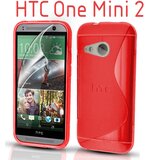  Gumijasti / gel Sline etui za HTC One Mini 2 - rdeči Cene