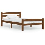 Maison Chic Posteljni okvir - Enojna postelja - Postelja za odrasle medeno rjav iz trdne borovine 100x200 cm-J8806, (21765963) Cene