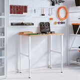  Radni stol 100x60x(71,5-98) cm od masivne bukovine pravokutni Slike