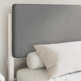  Krevetni okvir s tapiciranim uzglavljem Svijetlo siva Svjetlosiva 205.5 x 165.5 x 84.5 cm | shoptok.hr