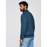 Ombre Men's sweater with a "v-neck" neckline with a shirt collar - black | shoptok.hr