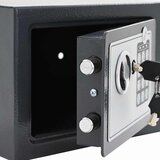 Digitalni sef s zaključavanjem Tamno siva 23 x 17 x 17 cm Čelik | shoptok.hr