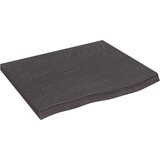 Stolna Mizna plošča temno siva 60x50x4 cm obdelana trdna hrastovina, (20818455) | Shoptok.si