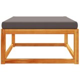  Vrtni tabure s jastukom 65x65x29 cm od masivnog drva bagrema | shoptok.hr