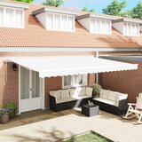 vidaXL Automatska Uvlačiva Tenda Bijela 500x350 cm | shoptok.hr