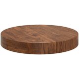  Gornji dio stola Svijetlosmeđa Ø 30 x 4 cm Čvrsto Hrastovo Drvo | shoptok.hr