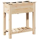  Vrtna saksija s policom Bež 71 x 37 x 76,5 cm Čvrsto drvo jele | Eponuda.ba