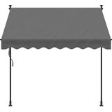 Tenda na uvlačenje antracit 200 x 150 cm od tkanine i čelika | shoptok.hr