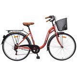 Luna 2810 ženski gradski bicikl 28", 7 brzina, s košaricom i prtljažnikom | shoptok.hr
