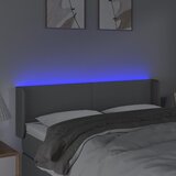  LED uzglavlje svjetlosivo 147x16x78/88 cm od tkanine | Eponuda.com