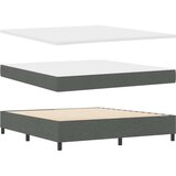  Postelja z vzmetnico Temno siva 180x200 cm Tkanina, (22050373) | Shoptok.si