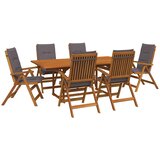  Vanjski set za blagovanje s suncobranom 8 kom. Antracit | shoptok.hr