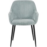 XORA naslanjač, kovina, tekstil črna, svetlo modra | Shoptok.si