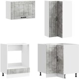  Kuhinjska jedinica LUCCA 8 kom. Betonska siva Konstruirano drvo | shoptok.hr