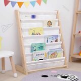 Kinder Home Dječja polica za knjige od drva 6 polica, Montessori 64x30x79 cm | shoptok.hr