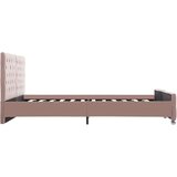  Posteljni okvir roza žamet 180x200 cm, (20794933) | Shoptok.si