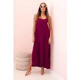 Kesi Włoski Long strap dress plum | Shoptok.si