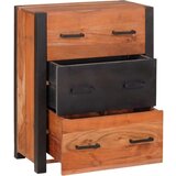 Ormarić Komoda 3 pcs Smeđa 110 x 30 x 75 cm Čvrsto drvo akacije | shoptok.hr