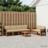  Set vanjskih sofa 6 kom. Prirodna | shoptok.hr
