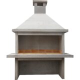  Betonski vrtni kamin (velikost kurišča: 140 x 65 cm, velikost delovne plošče: 200 x 90 cm) Cene