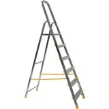 enostranska aluminijasta lestev 6 stopnic do 150 kg