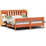  Krevet s regalom za knjige bez madraca 200x200 cm od borovine | shoptok.hr