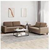 vidaXL sedežna garnitura 2-delna rjavo blago | Shoptok.si
