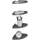  Lebdeća polica s policom 4 pcs Antracit 18 x 18 x 2 cm | Eponuda.ba
