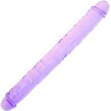SuperLove Double Ended Crystal Jelly Realistic Dildo 34cm Purple Cene